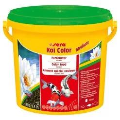 Sera Koi Color Medium 3,8l | 1,1 Kg Teichfischfutter, Koifutter
