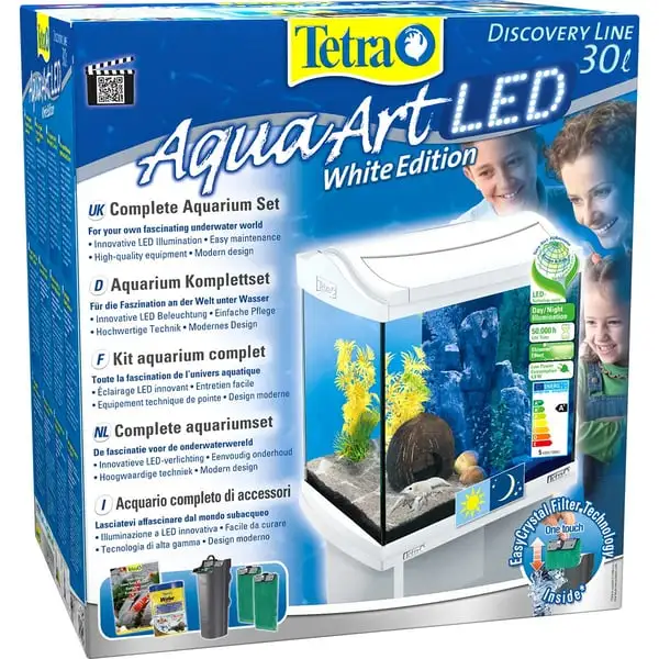Tetra AquaArt LED Aquarium-Komplett-Set WeiĂ
