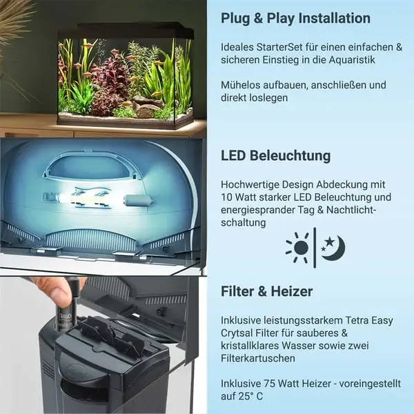 Tetra Starter Line LED Aquarium 80L – Bild 3